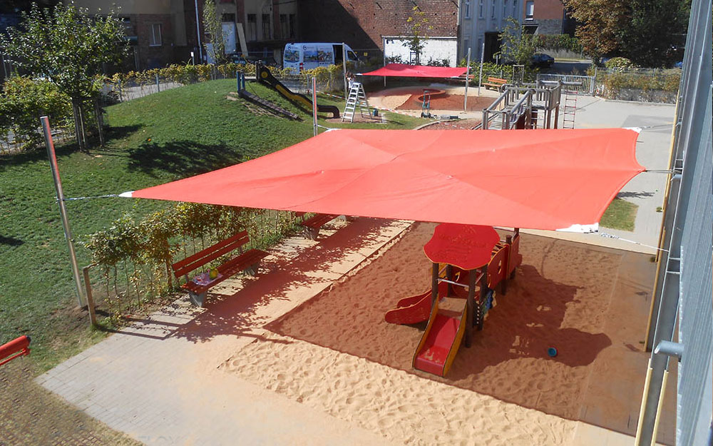 Sonnensegel Kindergarten Spielplatz